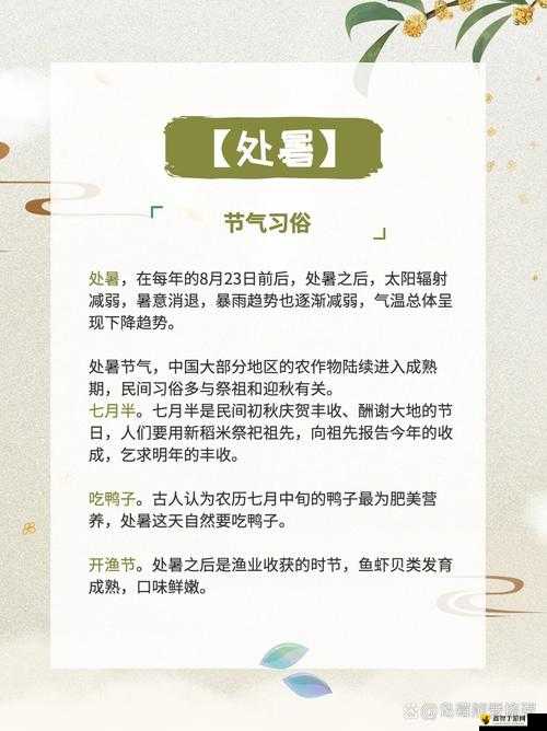 桃源深处有人家处暑节气活动介绍及未来玩法革命预测