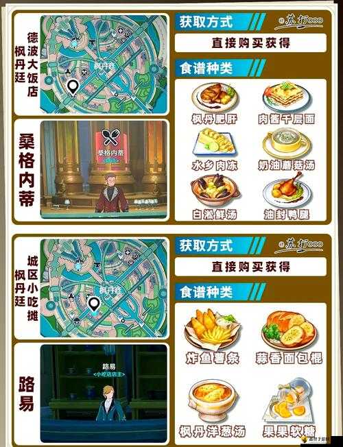 原神4.0食谱获取方法大全及枫丹食谱介绍